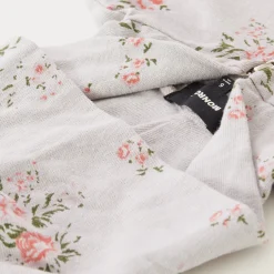 MONROW Kids Zip Up Hoody With Floral Print DOVEGREY Cheap